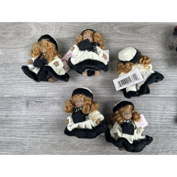 Cameo Kids Collection Porcelain Miniature Collectible Doll 2.5" Tall  Lot of 8 - Picture 8 of 10